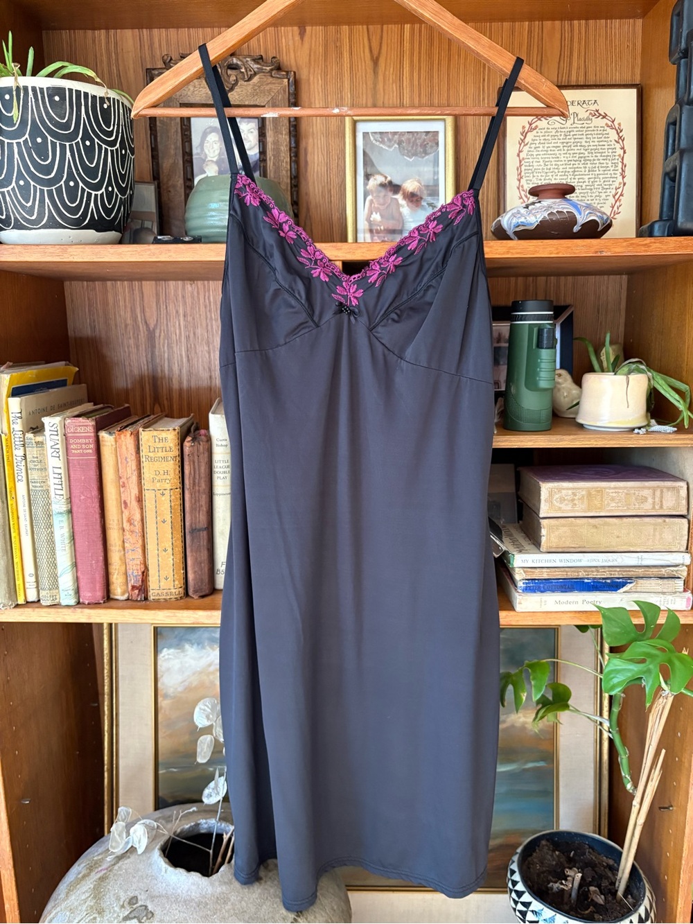 Vintage 90s Hanna G Cami x Lace Dress L Girly Grunce Coquette